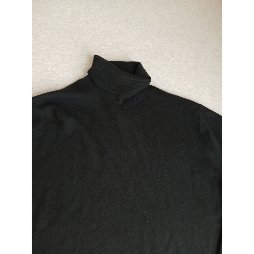 Neiman Marcus Sweater XL 100 Cashmere Quiet Luxury Minimalist Turtleneck Knit - Picture 10 of 11